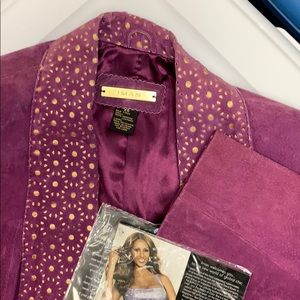 🤩Super-Priced! Suede Leather Cardigan by IMAN